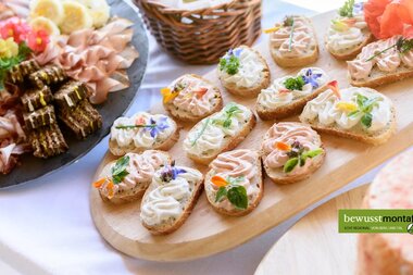 © bewusstmontafon, Patrick Säly Buffet der bewusstmontafon Bäuerinnen | © bewusstmontafon, Patrick Säly